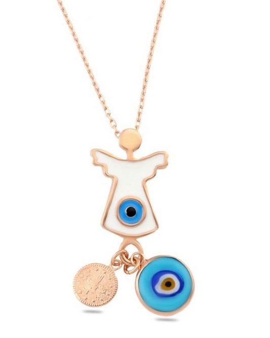 Kaftan Evil Eye Women's Silver Necklace