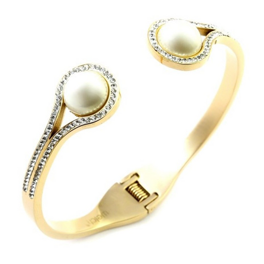 Pearl, Half Cuff Bracelet